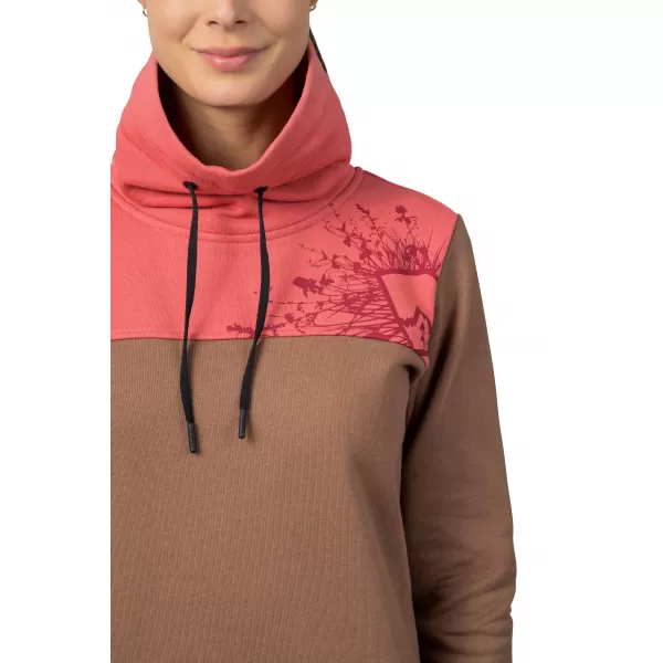  Ženski sweatshirt HANNAH SIBELE COCA MOCHA/UVELA RUŽA 