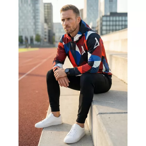  Muška vrhunska majica ALTISPORT VOJ/ALM007MI01 TAMNOPLAVA/CRVENA 