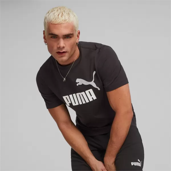  Muška majica kratkih rukava PUMA ESS+ 2 COL LOGO TEE 586759-61 CRNA 