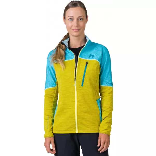  Ženski sweatshirt HANNAH MEDA ČISTA VODA/CITRONELLE MEL 