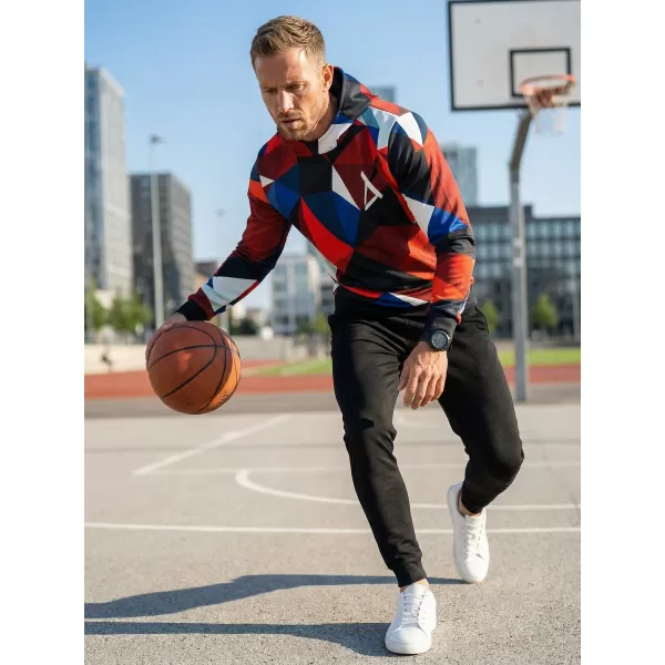  Muška vrhunska majica ALTISPORT VOJ/ALM007MI01 TAMNOPLAVA/CRVENA 