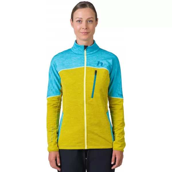  Ženski sweatshirt HANNAH MEDA ČISTA VODA/CITRONELLE MEL 
