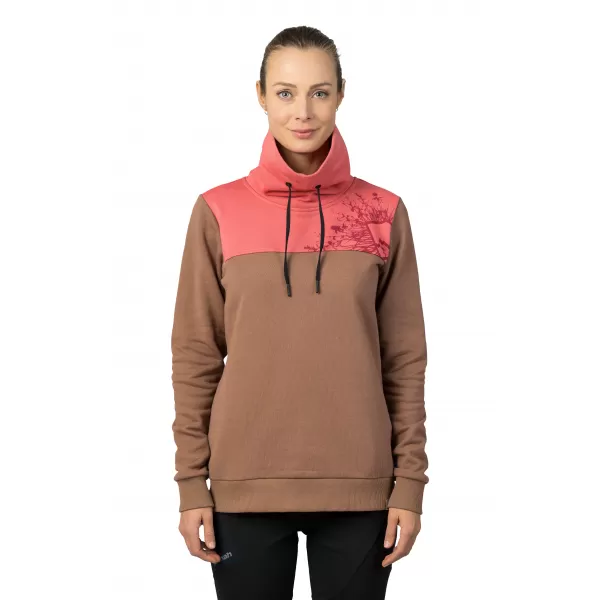  Ženski sweatshirt HANNAH SIBELE COCA MOCHA/UVELA RUŽA 
