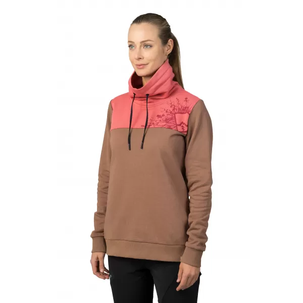  Ženski sweatshirt HANNAH SIBELE COCA MOCHA/UVELA RUŽA 