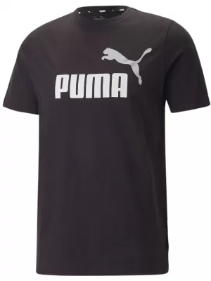 Muška majica kratkih rukava PUMA ESS+ 2 COL LOGO TEE 586759-61 CRNA