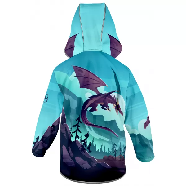  Dječja softshell jakna WAMU DRAGON FANTASY PLAVI 