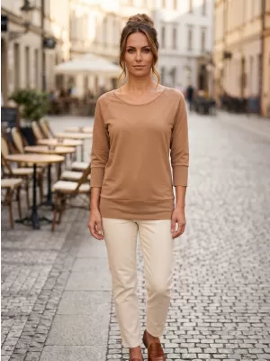 Ženska majica s 3/4 rukavima SAM 73 SELMA WT 896 ZLATNI