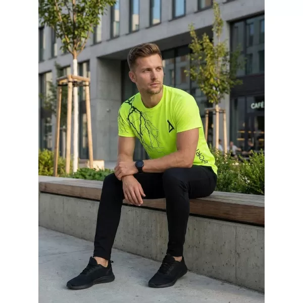  Premium muška majica ALTISPORT VOJ/ALM004TR01 NEON ŽUTA 