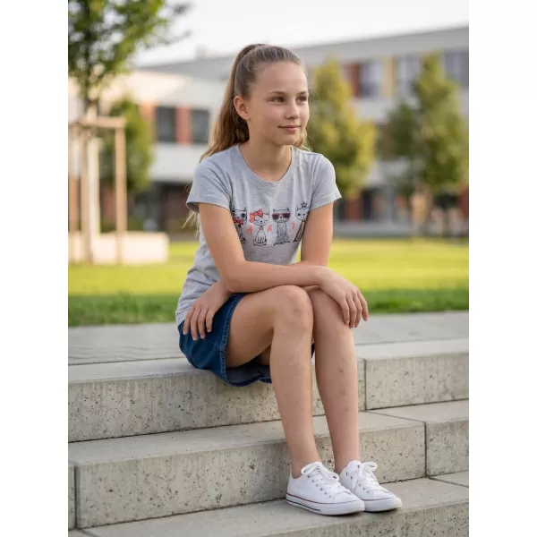  Majica za djevojčice SAM 73 AXILL KT 508 SVIJETLOSIVA 