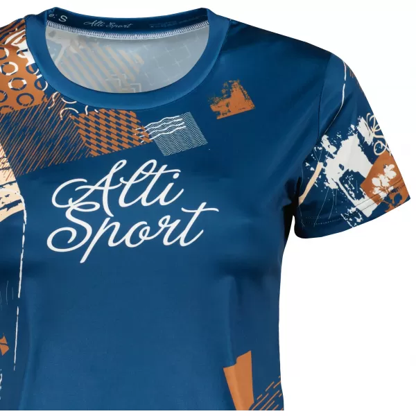 Ženska premium funkcionalna majica ALTISPORT VOJ/ALW009TR01 TAMNOPLAVA/SMEĐA 