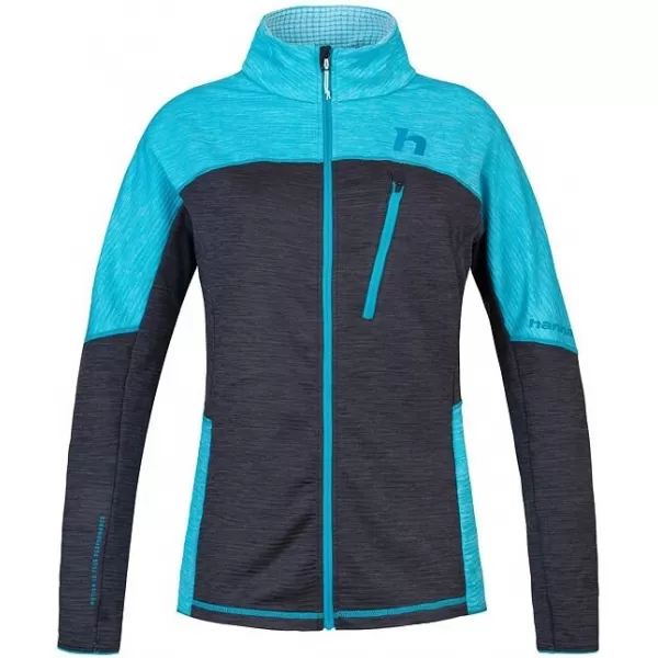 Ženski sweatshirt HANNAH MEDA ČISTA VODA/ANTRACIT MEL 