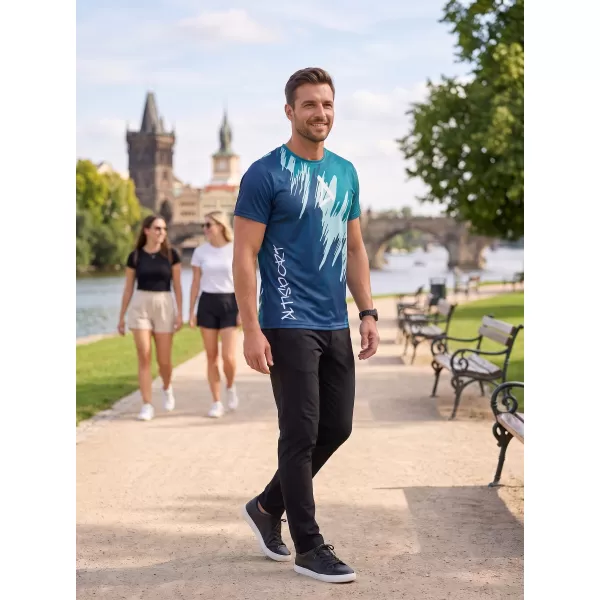  Muška premium funkcionalna majica ALTISPORT VOJ/ALM006TR01 KEROZIN/PLAVA 