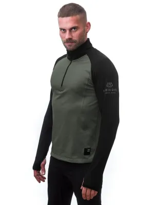Muška termo majica SENSOR COOLMAX THERMO OLIVE GREEN/BLACK