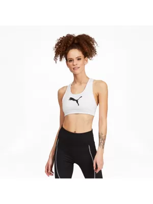 Ženski grudnjak PUMA MID IMPACT 4KEEPS GRAPHIC BRA PM 520306-52 BIJELA