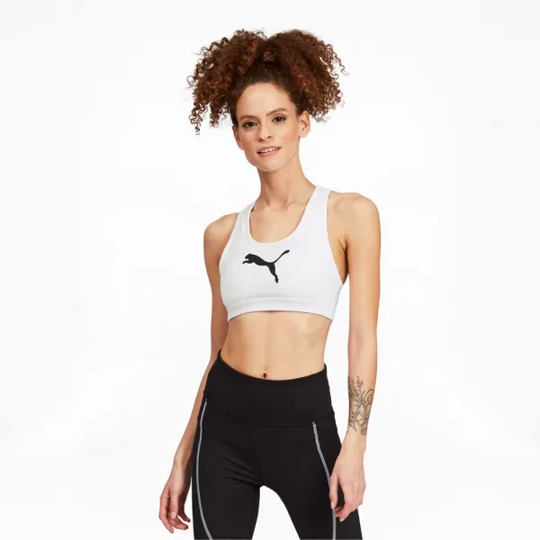  Ženski grudnjak PUMA MID IMPACT 4KEEPS GRAPHIC BRA PM 520306-52 BIJELA 
