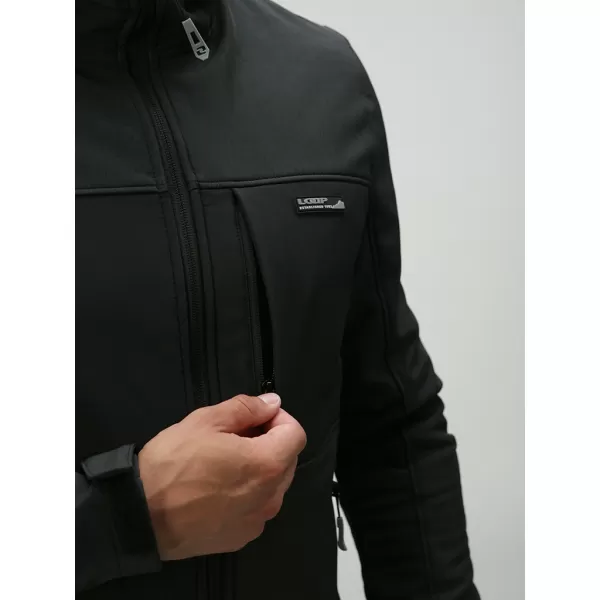  Muška softshell jakna LOAP LUPRON OLM2307 TAMNOSIVA 