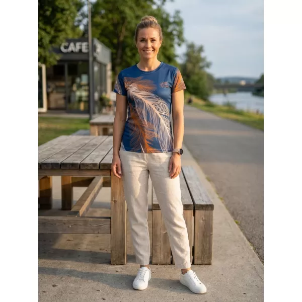  Ženska premium funkcionalna majica ALTISPORT VOJ/ALW001TR01 TAMNOPLAVA/SMEĐA 