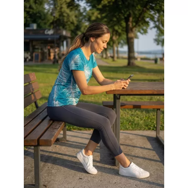  Ženska premium funkcionalna majica ALTISPORT VOJ/ALW001TR01 SMARAGDNO/SIVA 