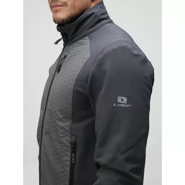  Muška softshell jakna LOAP URVAL OLM2313 TAMNOSIVA 