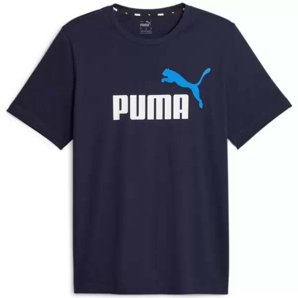  Muška majica kratkih rukava PUMA ESS+ 2 COL LOGO TEE 586759-07 PLAVA 