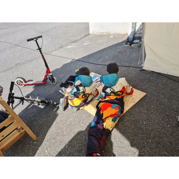  Bebe softshell hlače WAMU MOUNTAIN BIKE TMAVÁ OBOJENI 