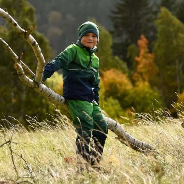 Dječja softshell jakna WAMU MOZAIKA ZELENA 