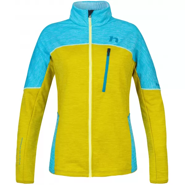  Ženski sweatshirt HANNAH MEDA ČISTA VODA/CITRONELLE MEL 