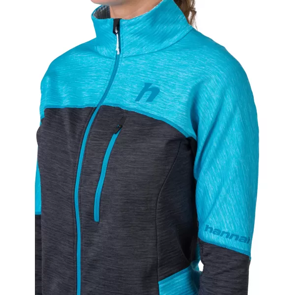 Ženski sweatshirt HANNAH MEDA ČISTA VODA/ANTRACIT MEL 