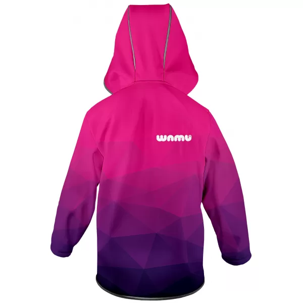  Dječja softshell jakna WAMU MOZAIKA LJUBIČASTA 
