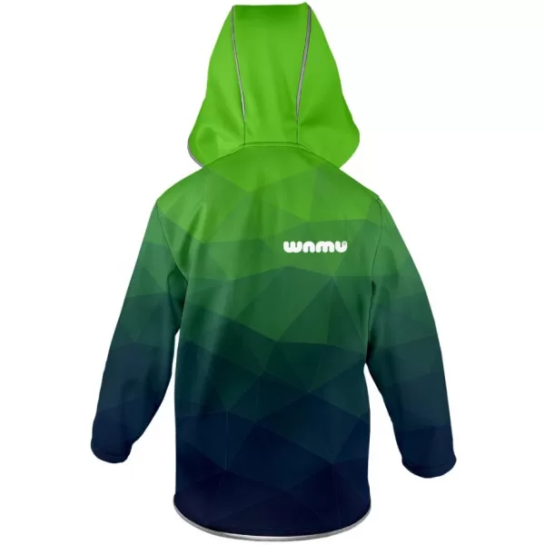  Dječja softshell jakna WAMU MOZAIKA ZELENA 