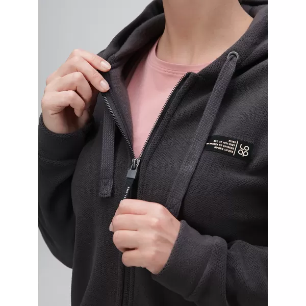 Ženski sweatshirt LOAP GERBERA OLW2334 TAMNOSIVA 