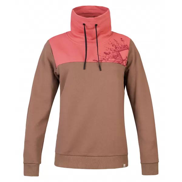  Ženski sweatshirt HANNAH SIBELE COCA MOCHA/UVELA RUŽA 