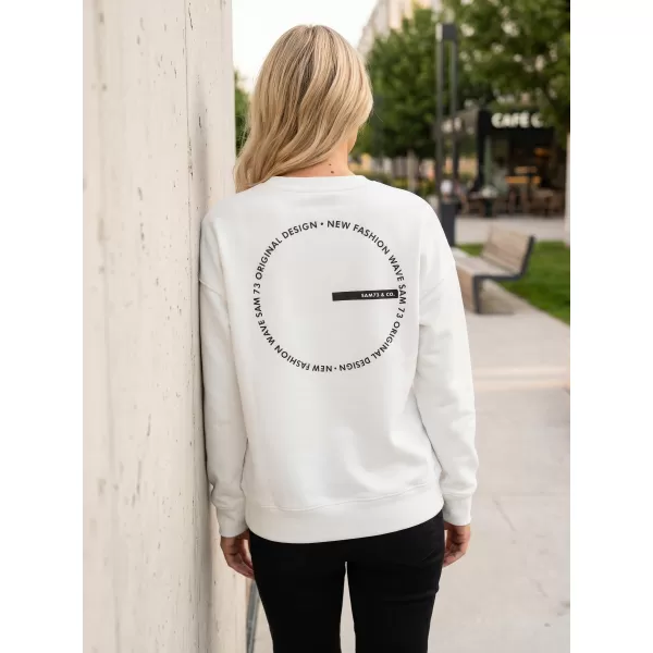  Ženski sweatshirt SAM 73 AMBER WM 778 PRLJAVO BIJELO 