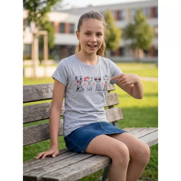  Majica za djevojčice SAM 73 AXILL KT 508 SVIJETLOSIVA 