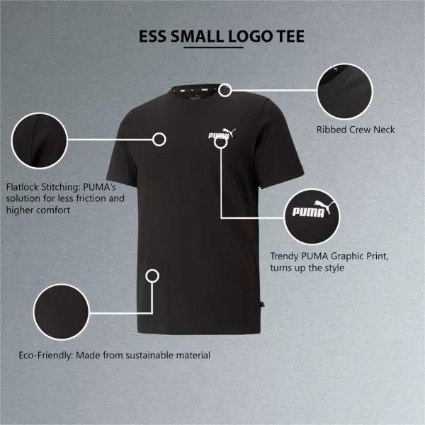  Muška majica kratkih rukava PUMA ESS SMALL LOGO TEE 586668-01 CRNA 