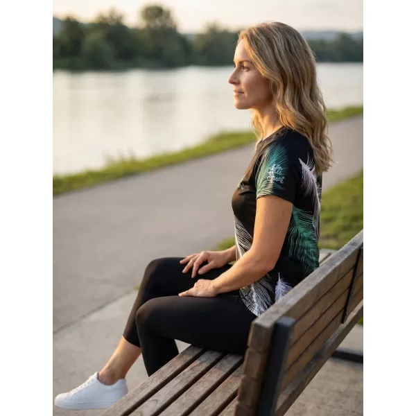  Ženska premium funkcionalna majica ALTISPORT VOJ/ALW001TR01 CRNO/TIRKIZNO 
