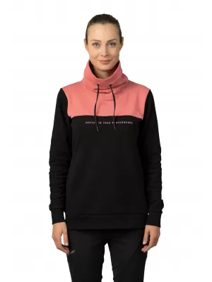 Ženski sweatshirt HANNAH SIBELE ANTRACIT/UVELA RUŽA