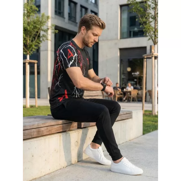  Premium muška majica ALTISPORT VOJ/ALM004TR01 CRNO I CRVENO 