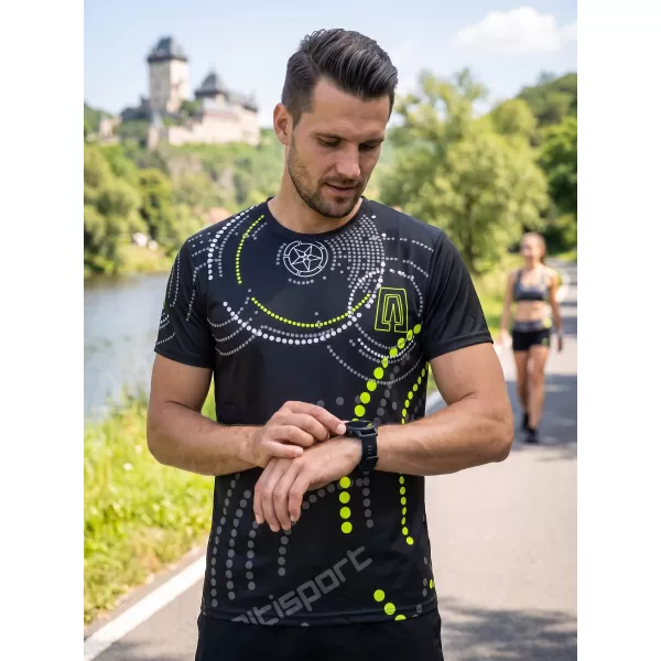  Premium muška majica ALTISPORT VOJ/ALM003TR01 CRNO I ŽUTO 