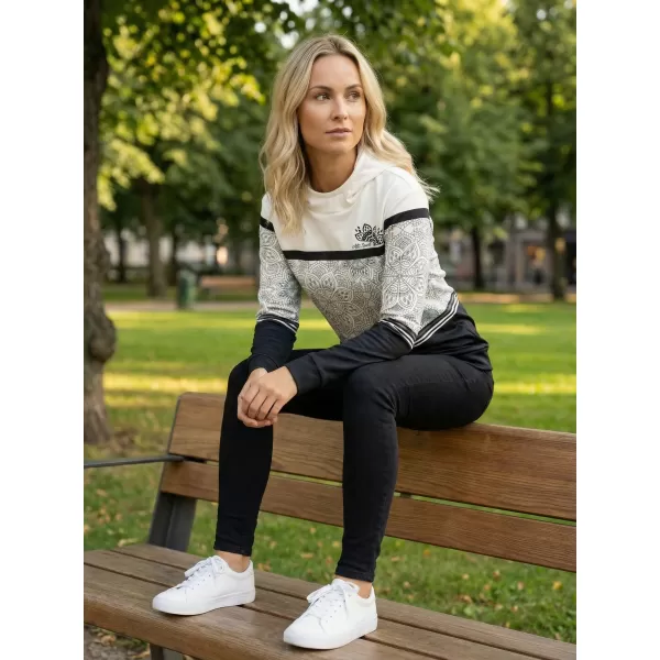 Ženska premium majica ALTISPORT VOJ/ALW023MI01 CRNO-BIJELO 