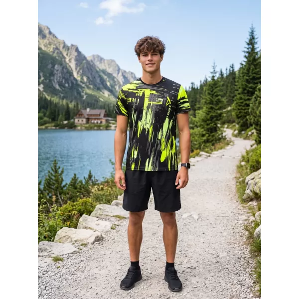  Muška premium funkcionalna majica ALTISPORT VOJ/ALM010TR01 CRNO I ŽUTO 