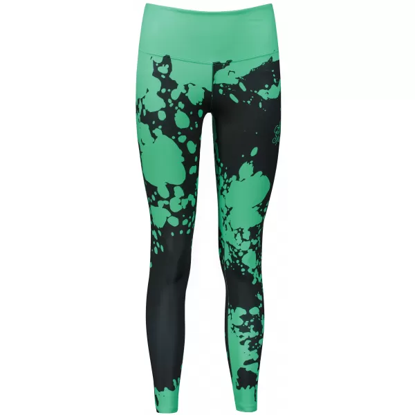  Ženske duge premium tajice ALTISPORT VOJ/ALW012LEG01 CRNO/TIRKIZNO 