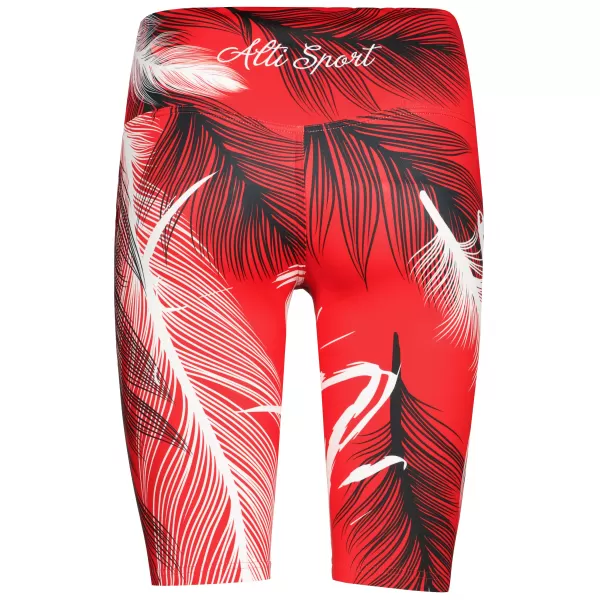  Ženske tajice iznad koljena premium ALTISPORT VOJ/ALW001LEG02 CRVENA 