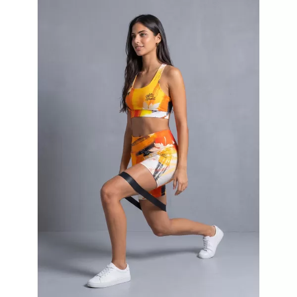  Ženske kratke premium tajice ALTISPORT VOJ/ALW019LEG03 NARANČA 