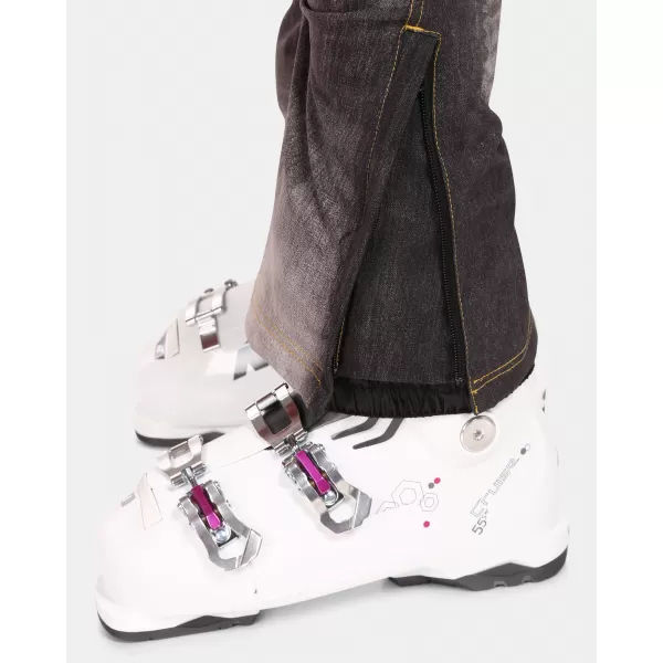  Ženske softshell skijaške hlače KILPI JEANSO-W UL0409KI CRNA 