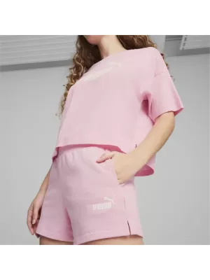 Ženske kratke hlače PUMA ESS 4 SWEAT SHORTS 586825-30 RUŽIČASTA