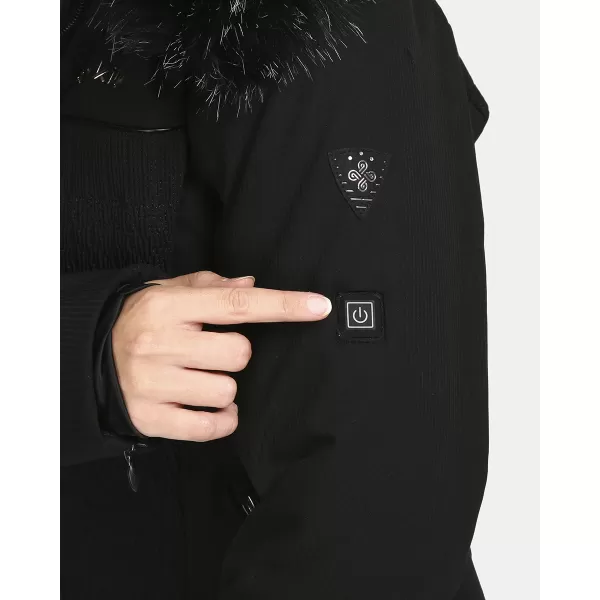  Ženska skijaška jakna KILPI EMILIN-W UL0110KI CRNA 