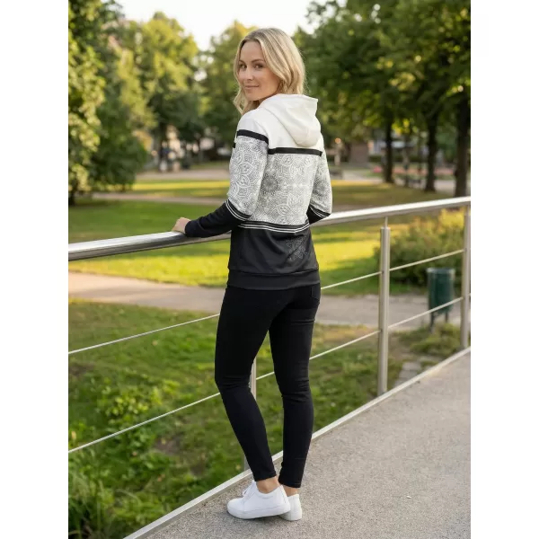  Ženska premium majica ALTISPORT VOJ/ALW023MI01 CRNO-BIJELO 