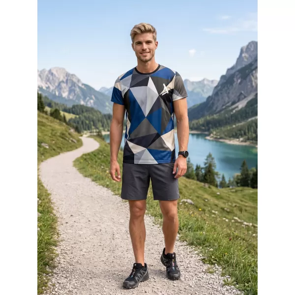  Muška premium plus funkcionalna majica ALTISPORT VOJ/ALM007TR02 TAMNOPLAVA/SMEĐA 