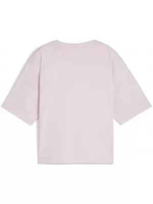 Ženska majica kratkih rukava PUMA ESS CROPPED LOGO TEE 586866-60 LJUBIČASTA